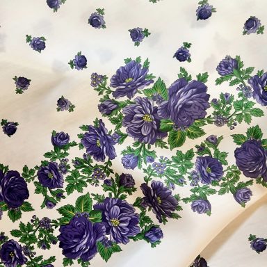 Traditionelle Trachtenstoffe und Dirndlstoffe als Meterware aus Seide im Chiemgauer Heimatwerk - Berchtesgadener Rose